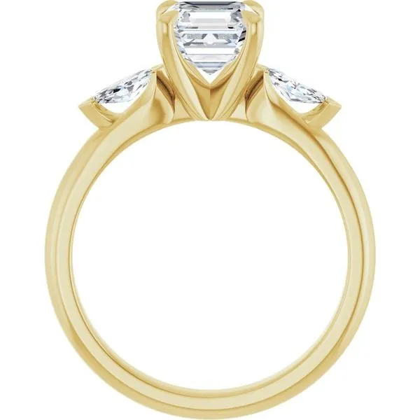 Claw-Prong Three-Stone Engagement Ring Image 2 Austin's Fine Diamonds & Jewelry Lyndhurst, NJ