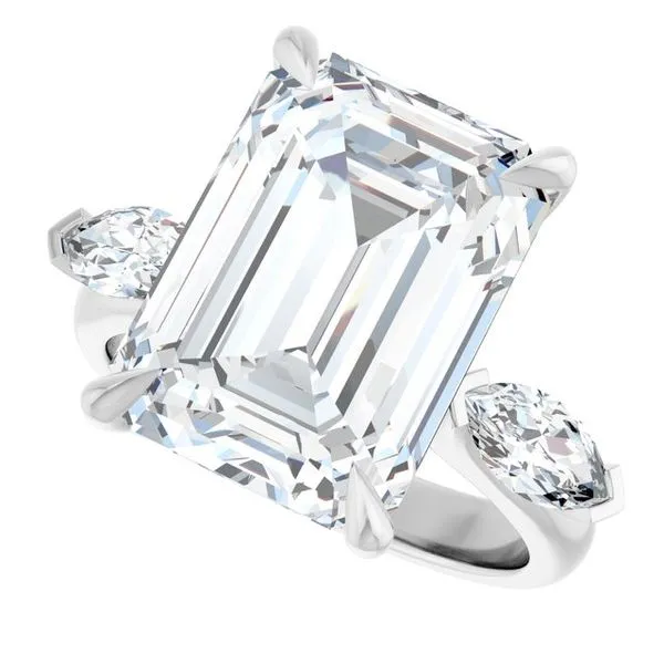 Claw-Prong Three-Stone Engagement Ring Image 5 Paul James Jewelers Angels Camp, CA