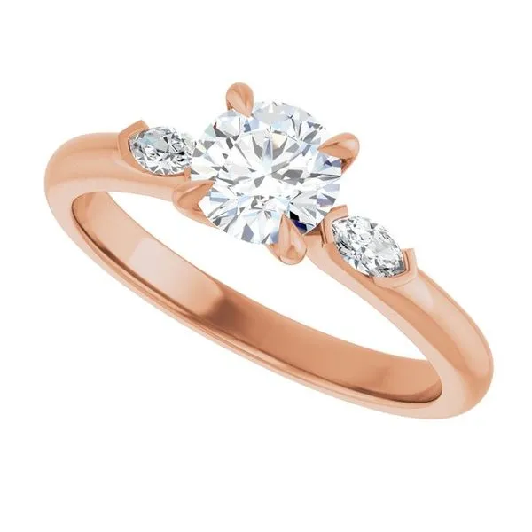 Claw-Prong Three-Stone Engagement Ring Image 5 Clater Jewelers Louisville, KY