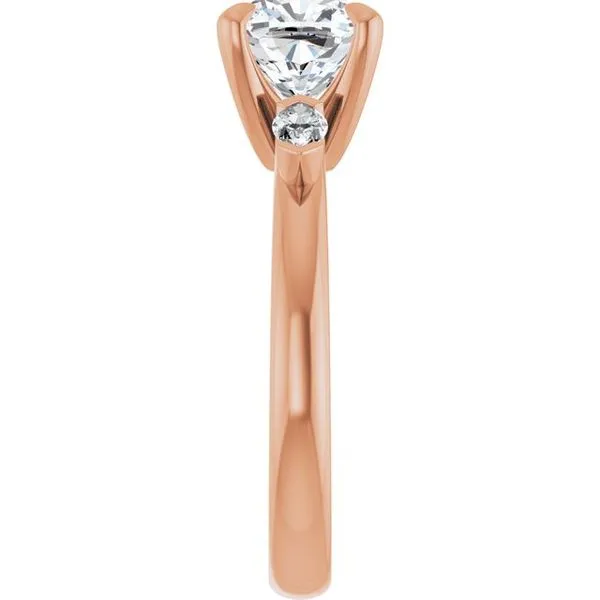 Claw-Prong Three-Stone Engagement Ring Image 4 Don's Jewelry & Design Washington, IA