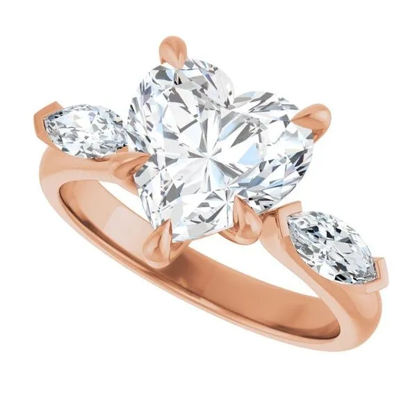 Claw-Prong Three-Stone Engagement Ring Image 5 Mark Jewellers La Crosse, WI