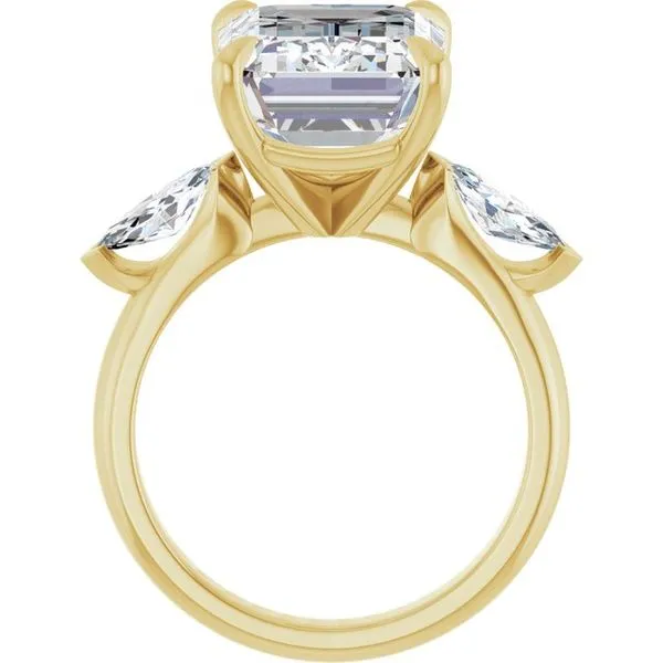 Claw-Prong Three-Stone Engagement Ring Image 2 Mark Jewellers La Crosse, WI