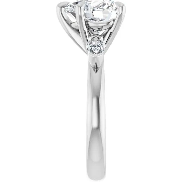 Claw-Prong Three-Stone Engagement Ring Image 4 Clater Jewelers Louisville, KY