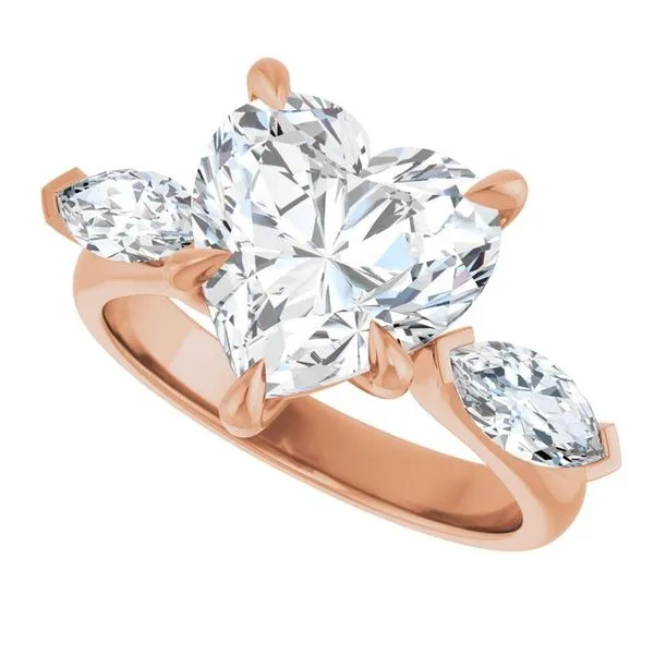 Claw-Prong Three-Stone Engagement Ring Image 5 JF Jones Jewelers Rochester, NY