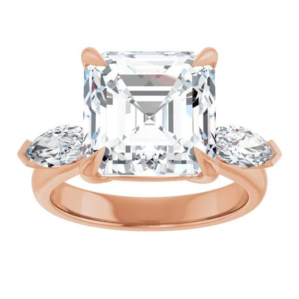 Claw-Prong Three-Stone Engagement Ring Image 3 Morin Jewelers Southbridge, MA