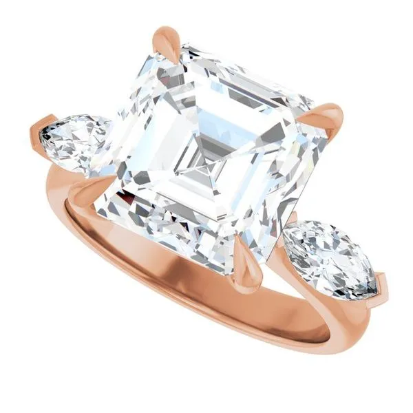 Claw-Prong Three-Stone Engagement Ring Image 5 Arezzo Jewelers Elmwood Park, IL