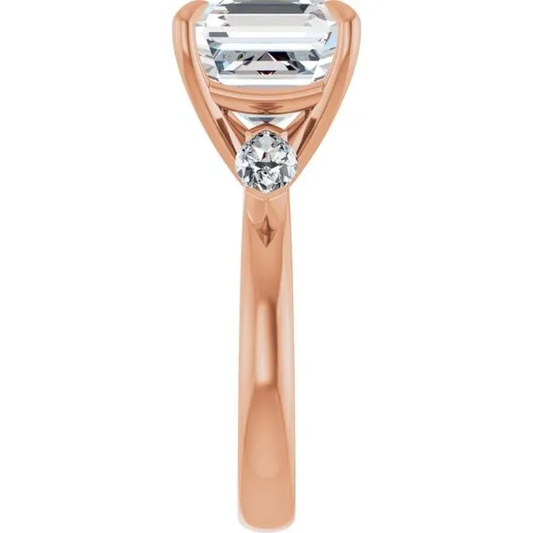 Claw-Prong Three-Stone Engagement Ring Image 4 Futer Bros Jewelers York, PA