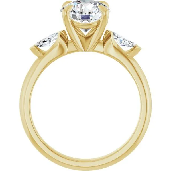 Claw-Prong Three-Stone Engagement Ring Image 2 Jimmy Smith Jewelers Decatur, AL