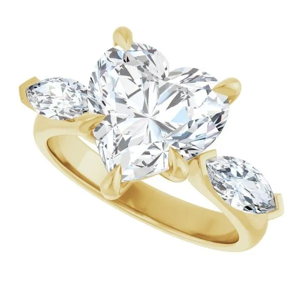 Claw-Prong Three-Stone Engagement Ring Image 5 The Jewelry Source El Segundo, CA