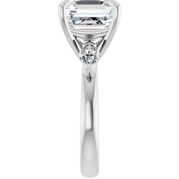 Claw-Prong Three-Stone Engagement Ring Image 4 Jimmy Smith Jewelers Decatur, AL