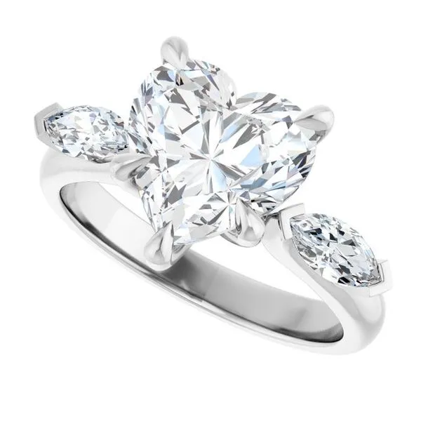 Claw-Prong Three-Stone Engagement Ring Image 5 Jimmy Smith Jewelers Decatur, AL