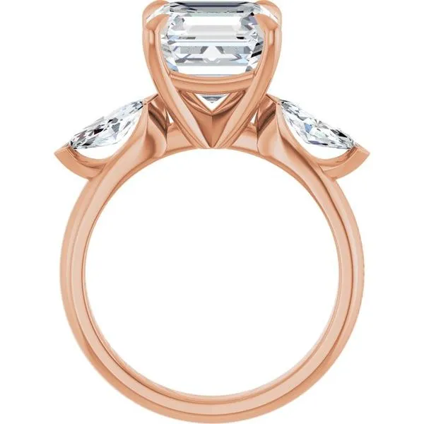 Claw-Prong Three-Stone Engagement Ring Image 2 Jimmy Smith Jewelers Decatur, AL