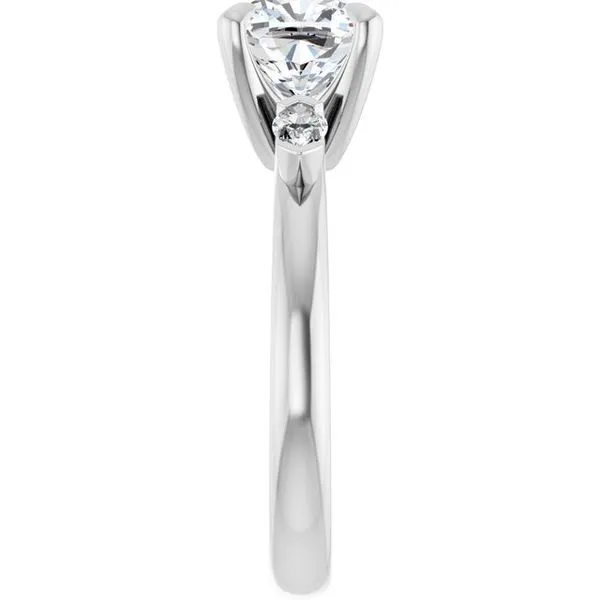 Claw-Prong Three-Stone Engagement Ring Image 4 Northwood Jewelers Northwood, OH