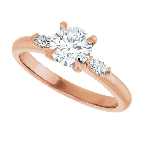 Claw-Prong Three-Stone Engagement Ring Image 5 Natale Jewelers Sewell, NJ