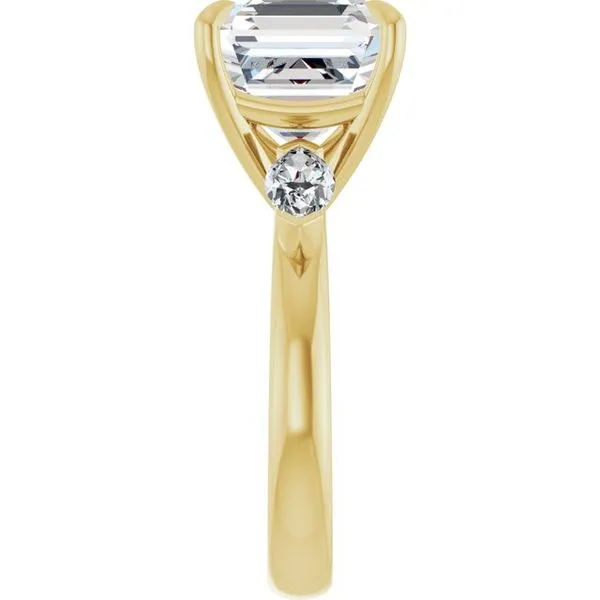 Claw-Prong Three-Stone Engagement Ring Image 4 Shipley's Fine Jewelry Hampstead, MD