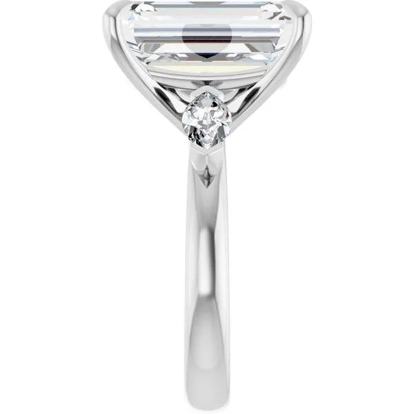 Claw-Prong Three-Stone Engagement Ring Image 4 Arezzo Jewelers Elmwood Park, IL