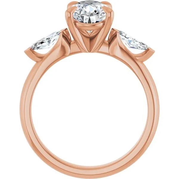 Claw-Prong Three-Stone Engagement Ring Image 2 Shipley's Fine Jewelry Hampstead, MD