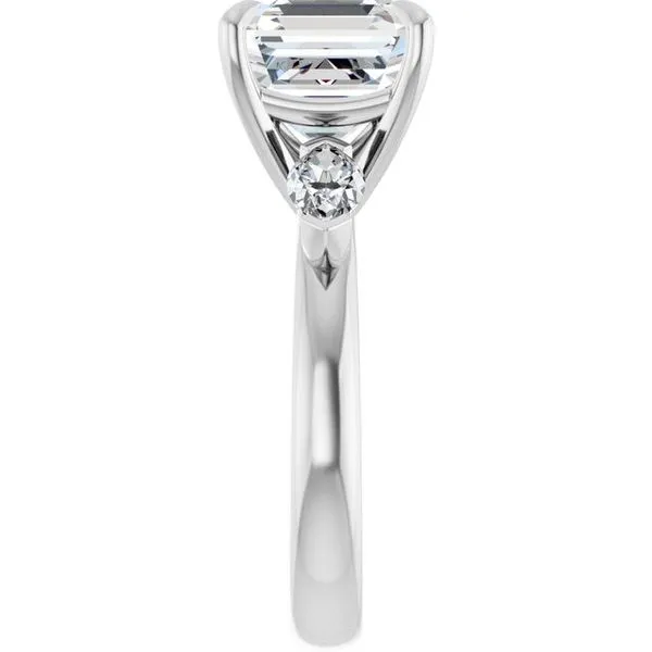 Claw-Prong Three-Stone Engagement Ring Image 4 Clater Jewelers Louisville, KY