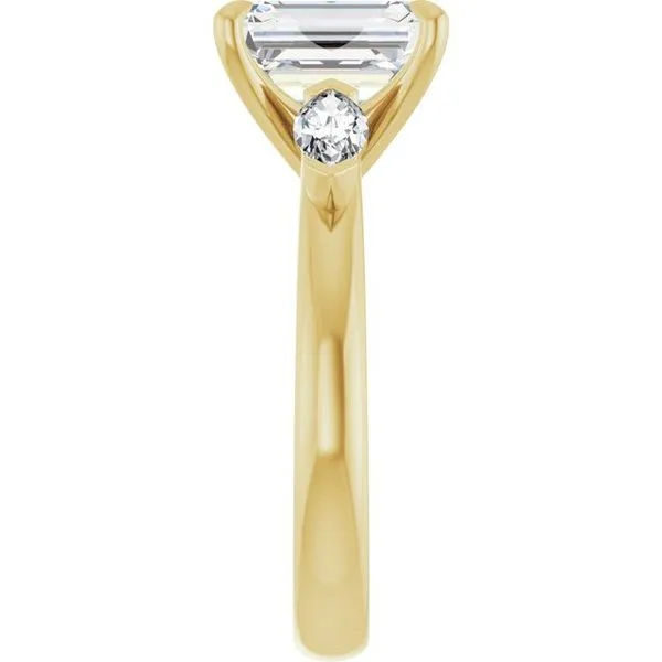 Claw-Prong Three-Stone Engagement Ring Image 4 Mark Jewellers La Crosse, WI