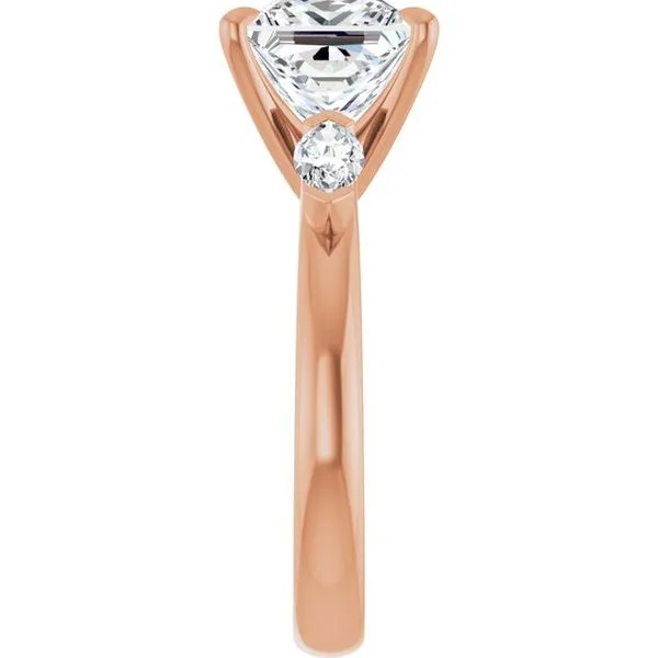 Claw-Prong Three-Stone Engagement Ring Image 4 Redlands Jewelers Redlands, CA