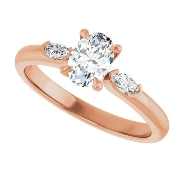 Claw-Prong Three-Stone Engagement Ring Image 5 Shipley's Fine Jewelry Hampstead, MD