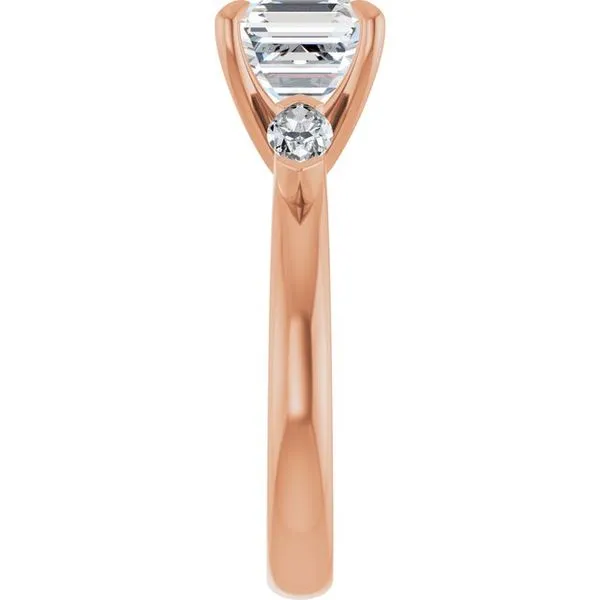 Claw-Prong Three-Stone Engagement Ring Image 4 Shipley's Fine Jewelry Hampstead, MD