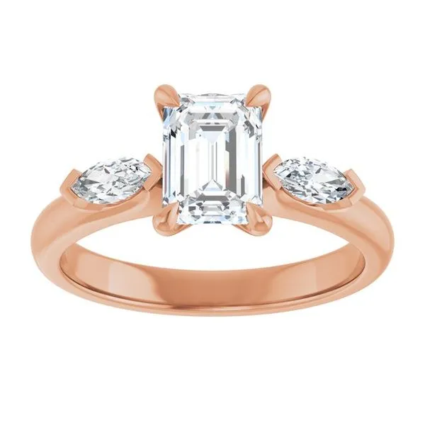 Claw-Prong Three-Stone Engagement Ring Image 3 Mark Jewellers La Crosse, WI