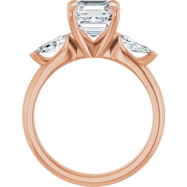 Claw-Prong Three-Stone Engagement Ring Image 2 JF Jones Jewelers Rochester, NY