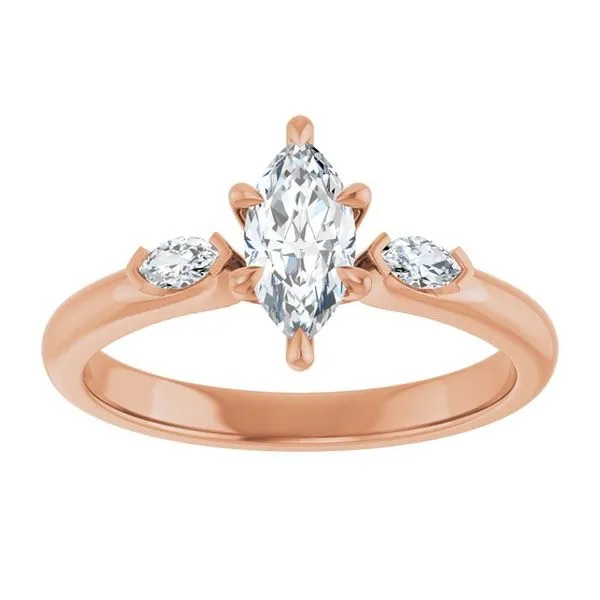 Claw-Prong Three-Stone Engagement Ring Image 3 The Jewelry Source El Segundo, CA