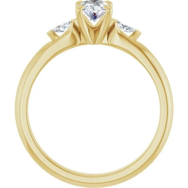 Claw-Prong Three-Stone Engagement Ring Image 2 Shipley's Fine Jewelry Hampstead, MD