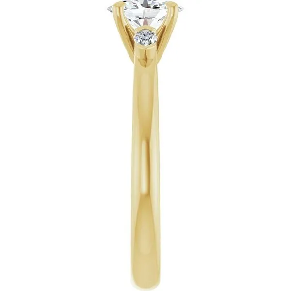 Claw-Prong Three-Stone Engagement Ring Image 4 Clater Jewelers Louisville, KY