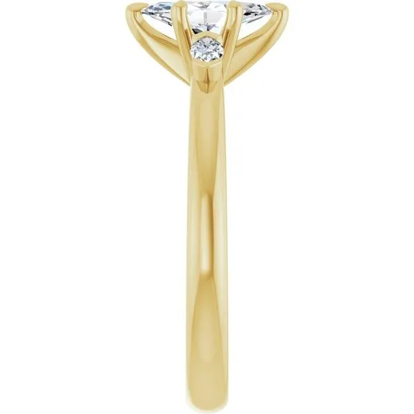 Claw-Prong Three-Stone Engagement Ring Image 4 Natale Jewelers Sewell, NJ