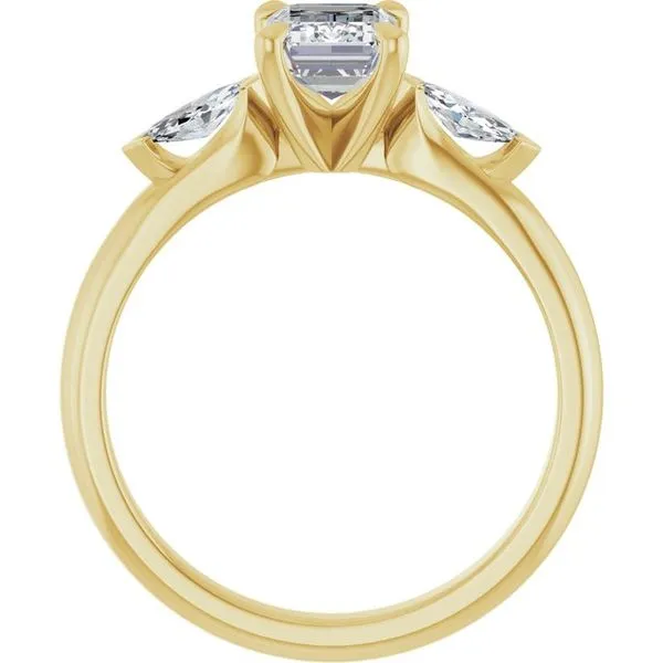 Claw-Prong Three-Stone Engagement Ring Image 2 Jimmy Smith Jewelers Decatur, AL
