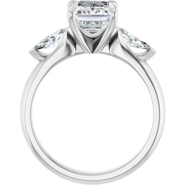 Claw-Prong Three-Stone Engagement Ring Image 2 Mark Jewellers La Crosse, WI