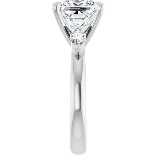 Claw-Prong Three-Stone Engagement Ring Image 4 Shipley's Fine Jewelry Hampstead, MD