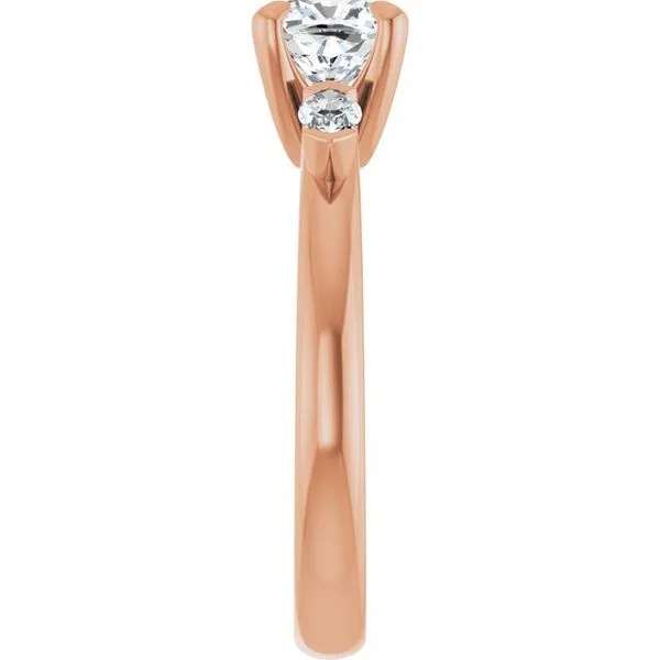 Claw-Prong Three-Stone Engagement Ring Image 4 Clater Jewelers Louisville, KY