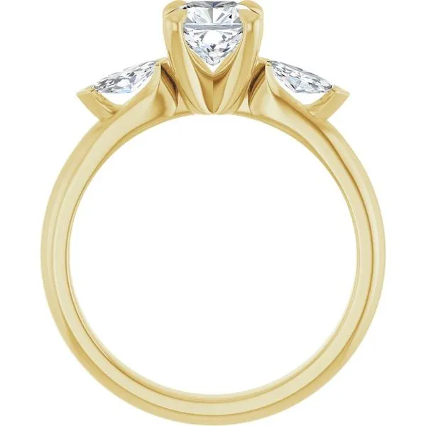 Claw-Prong Three-Stone Engagement Ring Image 2 Clater Jewelers Louisville, KY