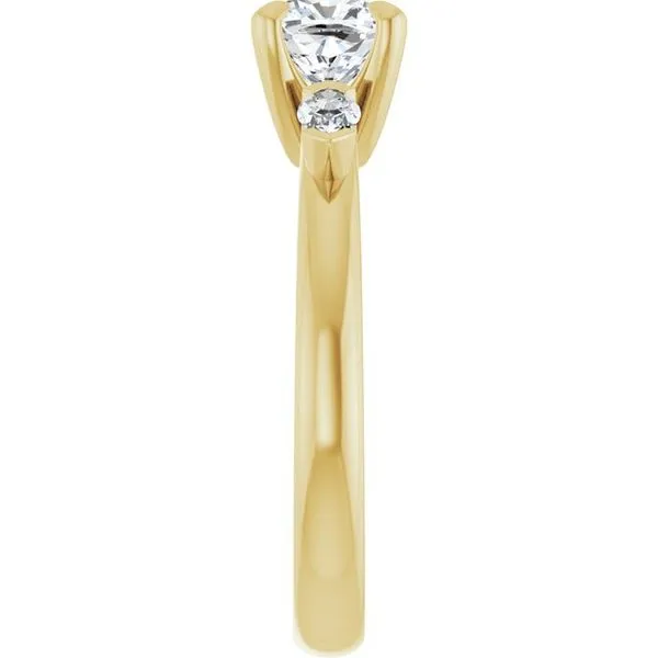 Claw-Prong Three-Stone Engagement Ring Image 4 Morin Jewelers Southbridge, MA