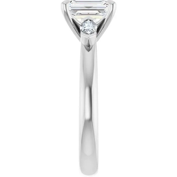 Claw-Prong Three-Stone Engagement Ring Image 4 The Jewelry Source El Segundo, CA