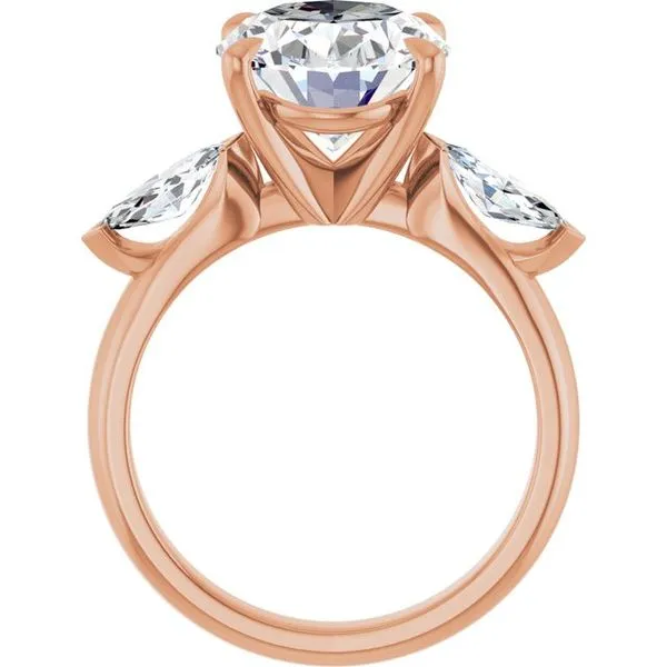 Claw-Prong Three-Stone Engagement Ring Image 2 Shipley's Fine Jewelry Hampstead, MD