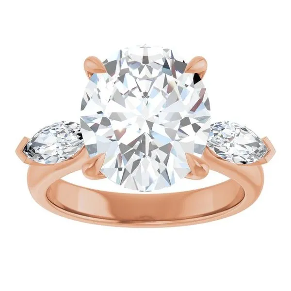 Claw-Prong Three-Stone Engagement Ring Image 3 Mark Jewellers La Crosse, WI