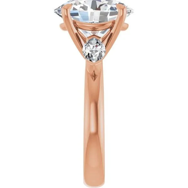 Claw-Prong Three-Stone Engagement Ring Image 4 J. Thomas Jewelers Rochester Hills, MI