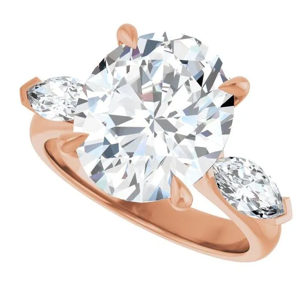 Claw-Prong Three-Stone Engagement Ring Image 5 Clater Jewelers Louisville, KY