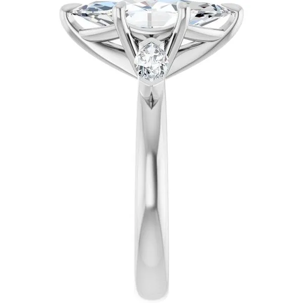 Claw-Prong Three-Stone Engagement Ring Image 4 Jimmy Smith Jewelers Decatur, AL