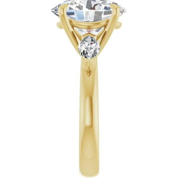 Claw-Prong Three-Stone Engagement Ring Image 4 Futer Bros Jewelers York, PA