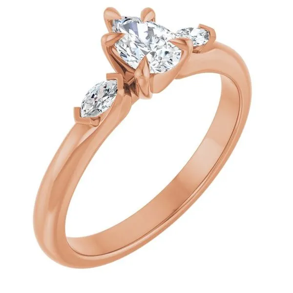 Claw-Prong Three-Stone Engagement Ring Northwood Jewelers Northwood, OH