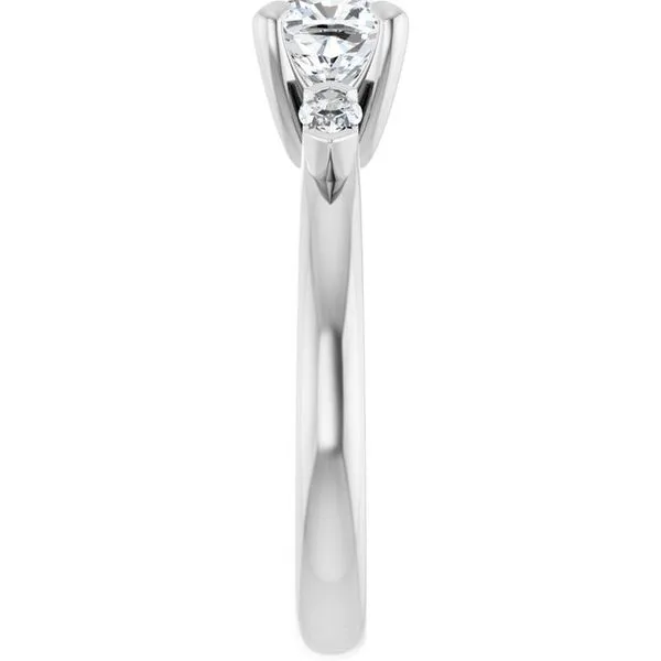 Claw-Prong Three-Stone Engagement Ring Image 4 Futer Bros Jewelers York, PA