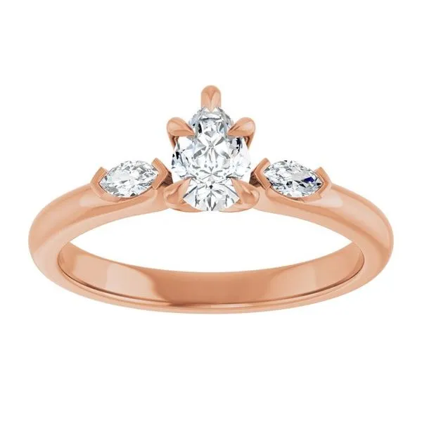 Claw-Prong Three-Stone Engagement Ring Image 3 JF Jones Jewelers Rochester, NY