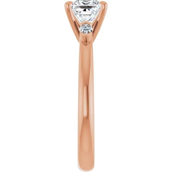 Claw-Prong Three-Stone Engagement Ring Image 4 Futer Bros Jewelers York, PA