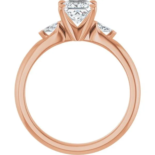 Claw-Prong Three-Stone Engagement Ring Image 2 Jimmy Smith Jewelers Decatur, AL